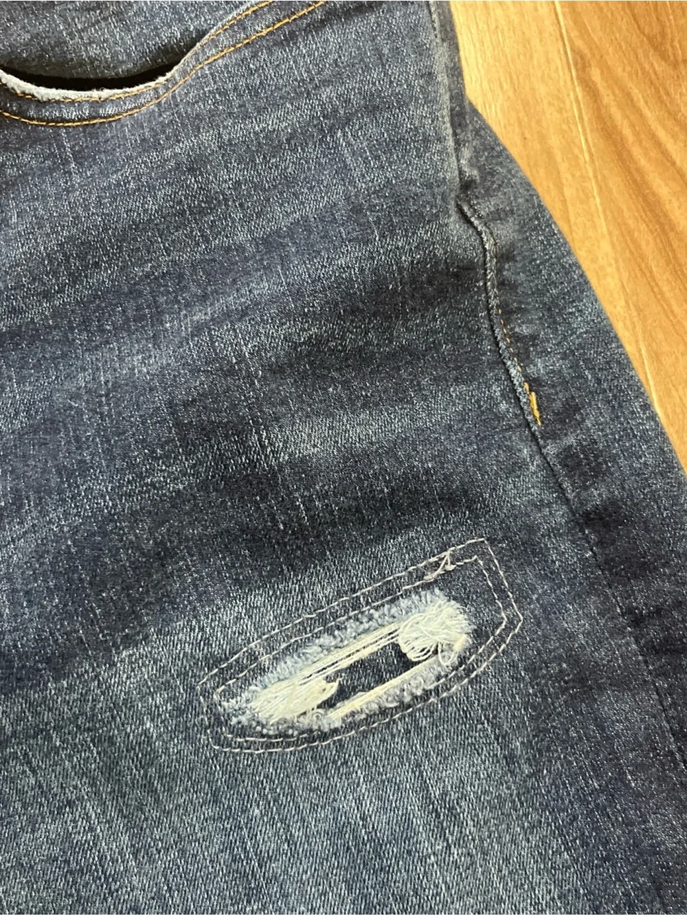 J. Crew Slim Men's Dark Indigo Distressed Jeans